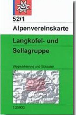 Alpenvereinskarte Langkofel- und Sellagruppe